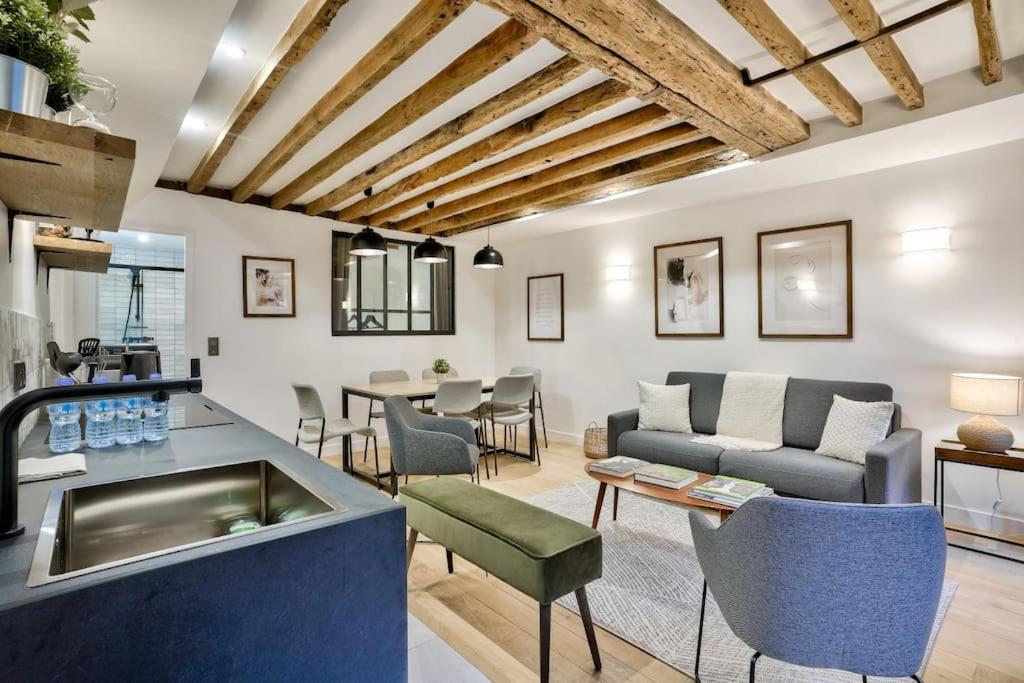 Magnifique Appartement Pour 6 - Montorgueil Paris Exterior foto