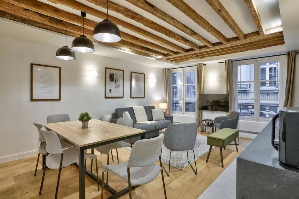 Magnifique Appartement Pour 6 - Montorgueil Paris Exterior foto